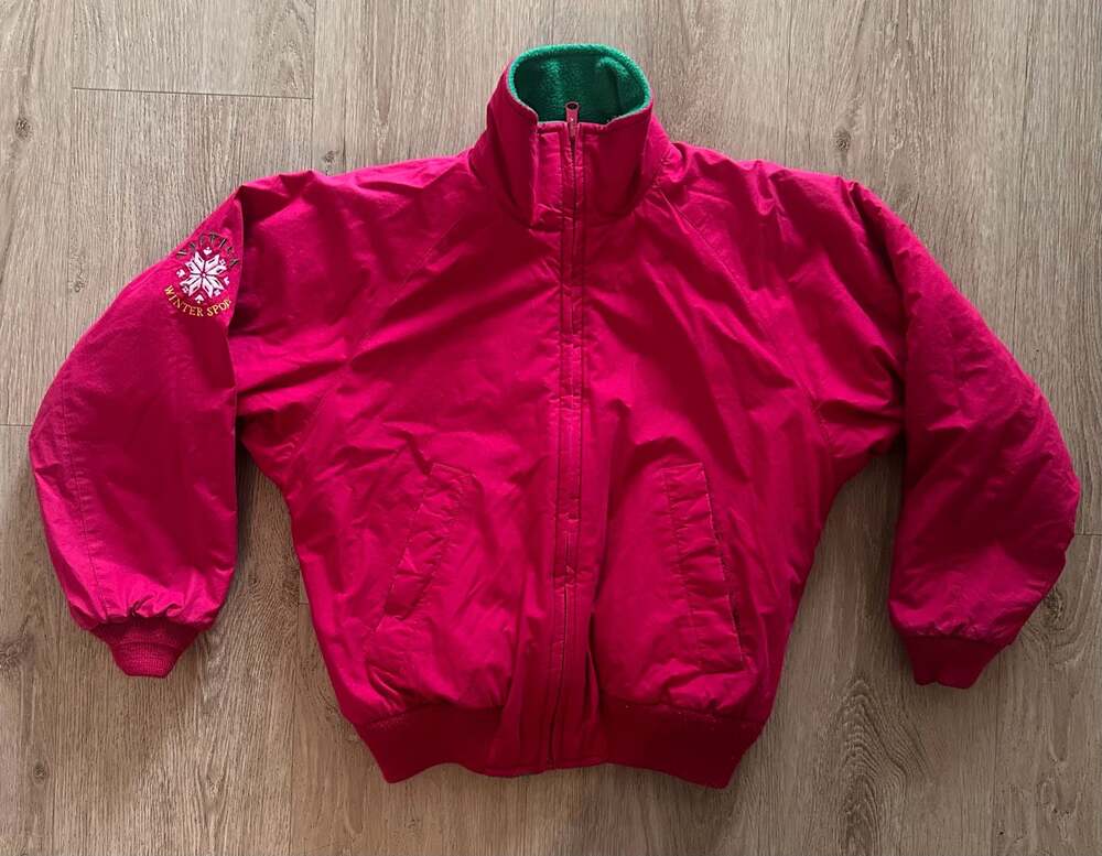 Vintage Nautica Winter Sport Reversible Fleece-Lined Jacket